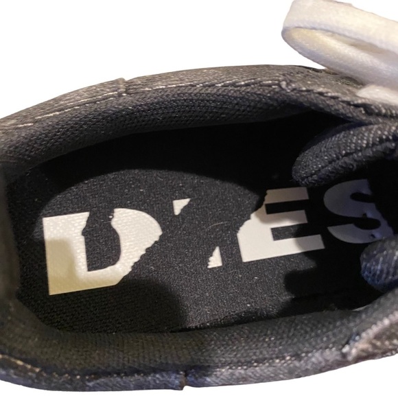 NEW Diesel Women’s S-Clever Low Black Gray Sneakers Shoes Size 7.5 - Picture 9 of 11